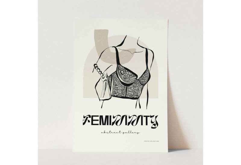 Sinus Art Wandbild Femininity Schöne Illustration Feminin Rebellisch Dekorativ Abstrakt von Sinus Art