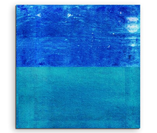 Sinus Art Wandbild quadratisch 60x60cm Bild – Abstrakte Blaue Ruhe von Sinus Art