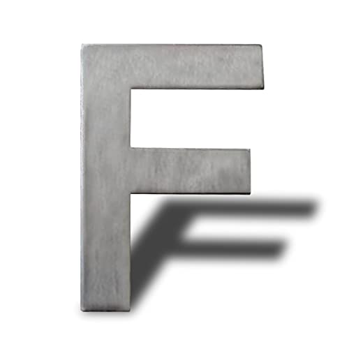 Hausnummer aus Edelstahl selbstklebend – Höhe 8 cm – Straßennummer – Design-Türnummer(F) von Sinxioer
