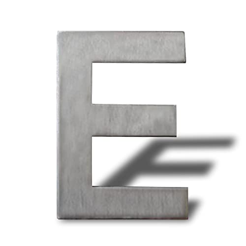Hausnummer aus Edelstahl selbstklebend – Höhe 8 cm – Straßennummer – Design-Türnummer (E) von Sinxioer