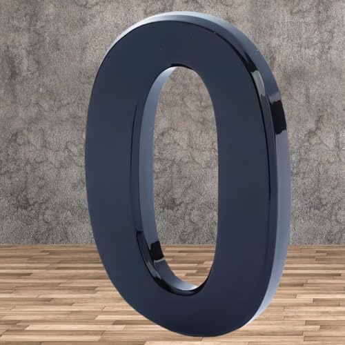 Moderne Hausnummer,4 Zoll Türaufkleber hausnummer, Never rust hausnummernschild,Premium Qualität,3D Effekt Hausnummern,Perfect little number for the door with no drilling.(0) von Sinxioer