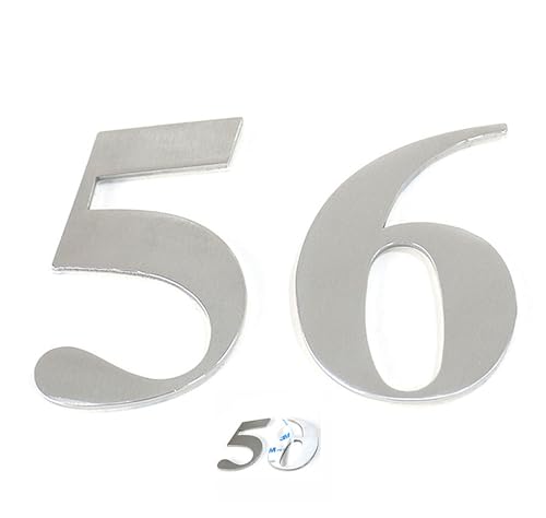 Sinxioer selbstklebende hausnummer –Hausnummernschilder zum kleben Höhe 5 cm – Straßennummer –Türnummern(1) von Sinxioer
