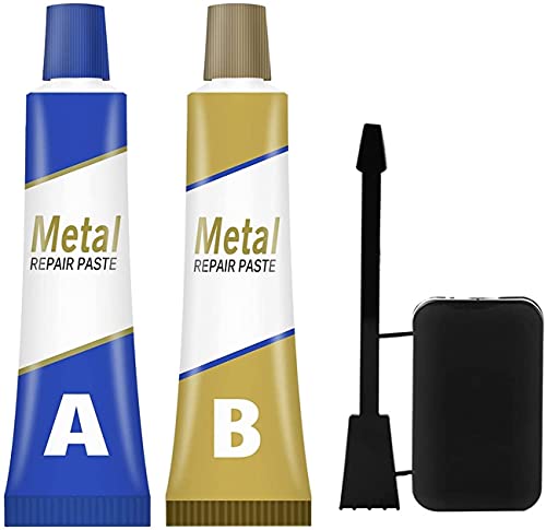 Magisches Metallreparaturmittel, Metallreparaturgel 2er Set, Industrielle Hitzebeständigkeit Kaltschweißen Metallreparaturpaste, Magischer Schweißkleber für Metall, Kunststoff & PVC,Holz, Beton (100g) von Sinye