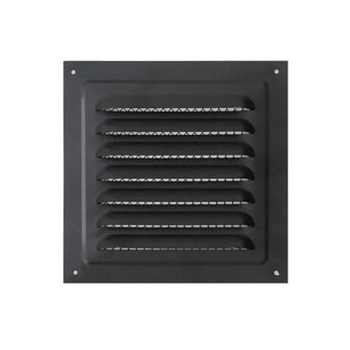 Abdeckung for Luftrückführungsgitter – Entlüftung mit Insektennetz for HVAC-Diffusor blockiert Regen, Netz stoppt Schädlinge | Einfache Installation(Black,30-30cm) von Sinyuyong