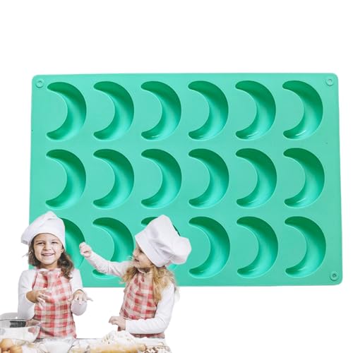 Kipferl Backform Silikon, Mond Schokoladenform, 18 Mulden Silicone Vanillekipferl Form Backformen, Vanillekipferl Backform, Schokoladenformen Geleeformen, Gießform Silikonform Eiswürfel Kipferl Backform Silikon, Mond Schokoladenform, 18 Mulden Silicone Vanillekipferl Form Backformen, Vanillekipferl Backform, Schokoladenformen Geleeformen, Gießform Silikonform Eiswürfel von Sionhiuo