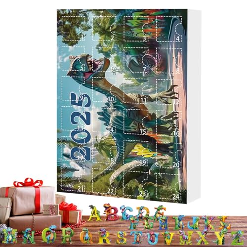 Sionhiuo Countdown Kalender,Dezember Kalender Countdown - 2D Alphabet Dinosaurier Motiv Ornament Set 24 Boxes Dekorative Säckchen Füllung für Männer Frauen Mädchen Sionhiuo Countdown Kalender,Dezember Kalender Countdown - 2D Alphabet Dinosaurier Motiv Ornament Set 24 Boxes Dekorative Säckchen Füllung für Männer Frauen Mädchen von Sionhiuo