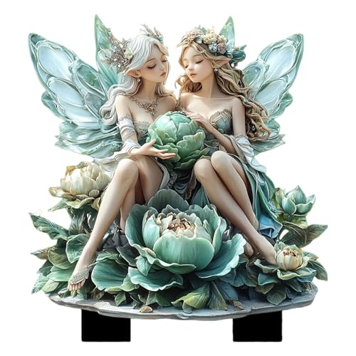 Sionhiuo Feengarten Stäbe - 2D Feengarten Deko,wasserdichte Schilder Deko für Halloween Weihnachten Terrasse Weg Rasen Sionhiuo Feengarten Stäbe - 2D Feengarten Deko,wasserdichte Schilder Deko für Halloween Weihnachten Terrasse Weg Rasen von Sionhiuo