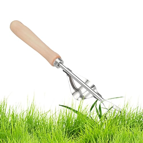 Sionhiuo Garten Unkrautstecher - Wurzelentferner - Manueller Unkrautzieher aus Edelstahl zum Entfernen von Unkraut in Garten Rasen Hof Terrasse von Sionhiuo