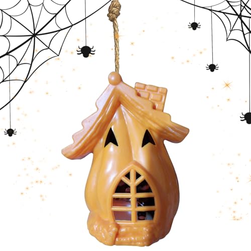 Sionhiuo Halloween-Beleuchtung Geisterhaus Dekoration,Halloween Deko Beleuchtung | Kürbis Düstere Gotische Beleuchtung Für Innenraum Wohnzimmer Schlafzimmer Garten Flur Fest von Sionhiuo