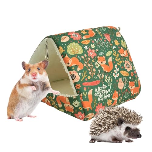 Sionhiuo Kleines Hamsterbett, Guinea-Haus | Hamsterhaus - Warmes Schlafhaus für kleine Haustiere, Hamsterzubehör, multifunktionaler, gemütlicher Unterschlupf für kleine Haustiere von Sionhiuo