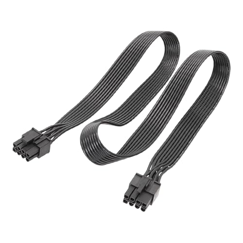 Sionhiuo Modulares Netzteil-VGA-Kabel - 8-poliges Grafikkarten-Verlängerungskabel - VGA-Grafikverlängerungskabel, Grafikkarten-Stromkabel für 8-polige 8P- bis 6+2P-Flachleitung Sionhiuo Modulares Netzteil-VGA-Kabel - 8-poliges Grafikkarten-Verlängerungskabel - VGA-Grafikverlängerungskabel, Grafikkarten-Stromkabel für 8-polige 8P- bis 6+2P-Flachleitung von Sionhiuo