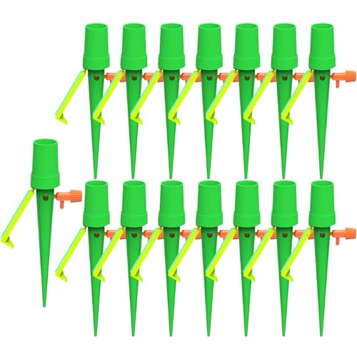 Sionhiuo Selbstbewässerungsstäbe | 15 Stück Verstellbare Gießspitzen | Automatische Tropfer Auslaufsicher Mit Einstellbarem Regulierventil Für Innenbereich Garten Rasen Bäume Gemüse Sionhiuo Selbstbewässerungsstäbe | 15 Stück Verstellbare Gießspitzen | Automatische Tropfer Auslaufsicher Mit Einstellbarem Regulierventil Für Innenbereich Garten Rasen Bäume Gemüse von Sionhiuo