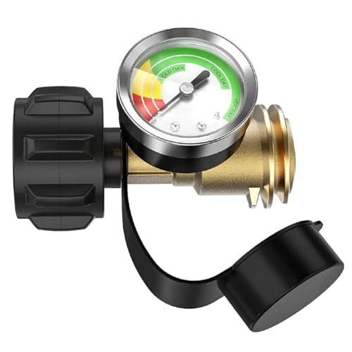 Sionhiuo Tank Füllstandsanzeiger,Druckmesser | Druckprüfer Für Feuerstelle Campingkocher Grill Heizgerät Mit QCC1 Typ 1 Sionhiuo Tank Füllstandsanzeiger,Druckmesser | Druckprüfer Für Feuerstelle Campingkocher Grill Heizgerät Mit QCC1 Typ 1 von Sionhiuo