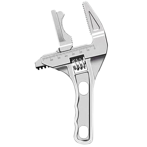 Sionhiuo Verstellbarer Schraubenschlüssel mit breiter Backe | 5 bis 69 mm verstellbarer Schraubenschlüssel - Multifunktions-Werkzeuge für Müll Abfluss Rohr Wasserhahn Fahrrad Spüle Auto Bremse Hydrant Sionhiuo Verstellbarer Schraubenschlüssel mit breiter Backe | 5 bis 69 mm verstellbarer Schraubenschlüssel - Multifunktions-Werkzeuge für Müll Abfluss Rohr Wasserhahn Fahrrad Spüle Auto Bremse Hydrant von Sionhiuo