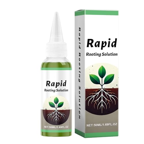 Sionhiuo Wurzelstimulator Für Pflanzen | Flüssigdünger Für Keimlinge,50ml Flüssiger Pflanzennährstoff Für Rasen, Gewächshaus, Garten & Außenbereich von Sionhiuo