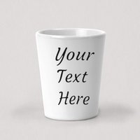 Benutzerdefiniertes Schnapsglas - Personalisiertes Erstellen Sie Ihr Eigenes 1, 5 Unzen Weißes Keramik-Schnapsglas von SipInTime