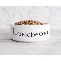 Luncheon Hundenapf - Weißer Keramik-Hundenapf 15 cm 18 Futternapf von SipInTime