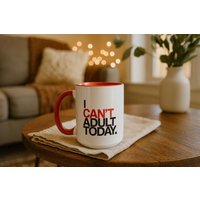 Lustige Kaffeetasse Ich Kann Heute Nicht Erwachsenen, 15 Unzen Mega-Becher von SipandDoodle