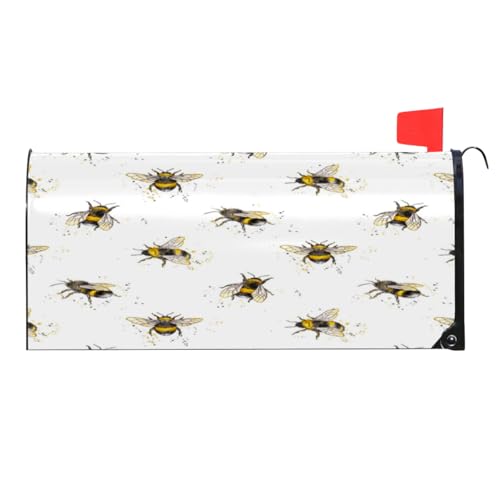 Sipeigyd Bee Yellow Magnetic Mailbox Cover - Waterproof, Durable, and Reusable Winter Mailbox Decoration for Standard and Large US Mailboxes Sipeigyd Bee Yellow Magnetic Mailbox Cover - Waterproof, Durable, and Reusable Winter Mailbox Decoration for Standard and Large US Mailboxes von Sipeigyd