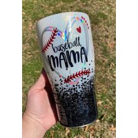 Baseball Mama Softball Custom Becher von SippieCouture