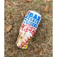 Dad Coach Legend Held Baseball Becher von SippieCouture