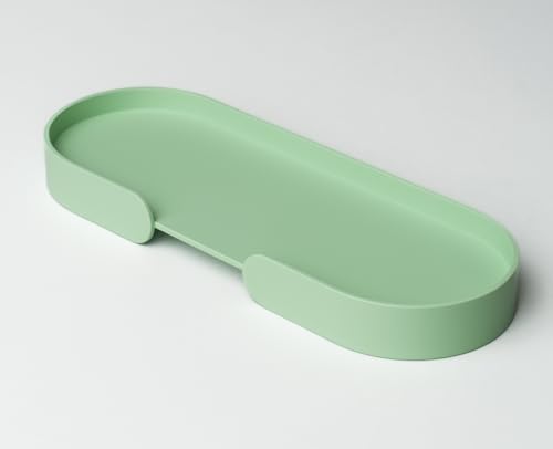 Siqual Design Kleines Metall Tablett – Stilvolles & vielseitiges Serviertablett für Küche, Bad & Wohnbereich, in Mehreren Varianten, Made in EU – Tablett Mortimer (Mint) von Siqual Design