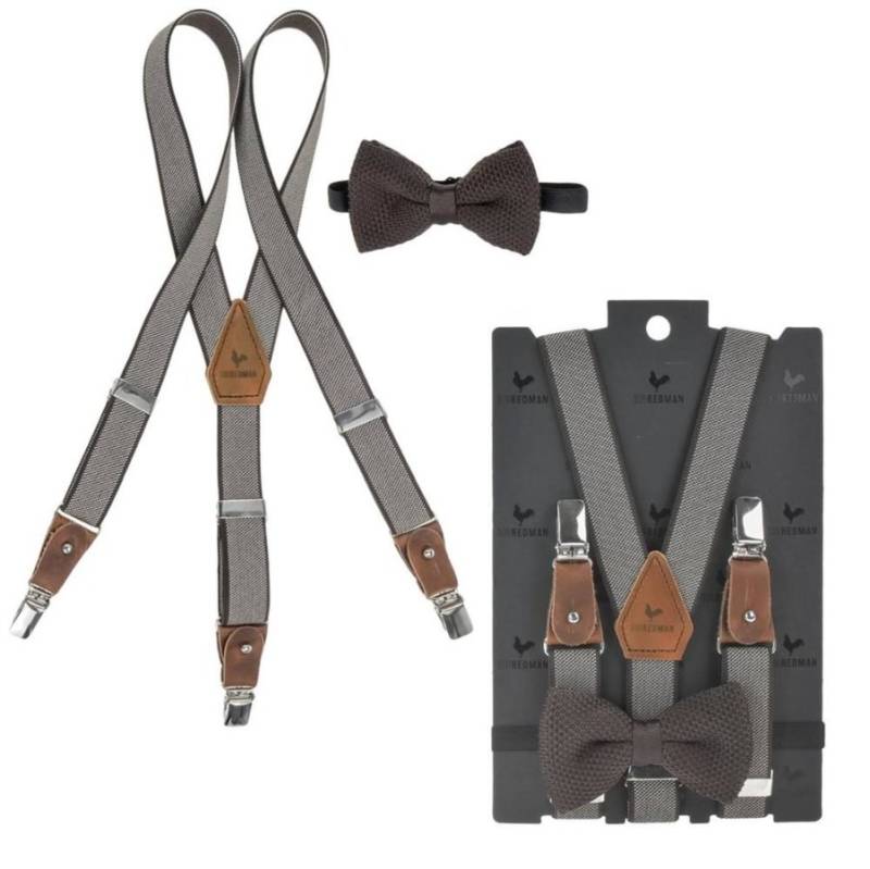 Hosenträger Kinder Set mit Fliege Jungen "KIDS" Brave Brownie von Sir Redman
