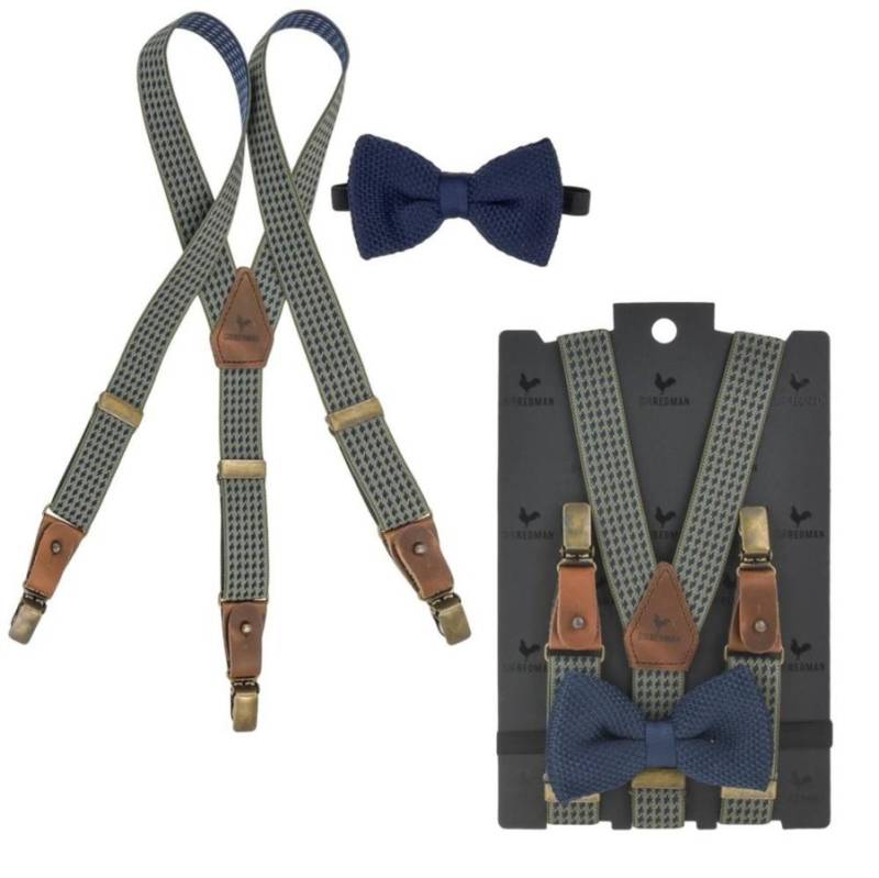 Hosenträger Kinder Set mit Fliege Jungen "KIDS" Dr. Dolph Dogtooth von Sir Redman