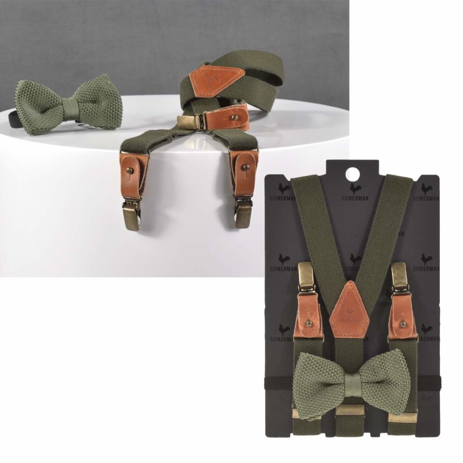 Hosenträger Kinder Set mit Fliege Jungen "KIDS" Glenn Green von Sir Redman