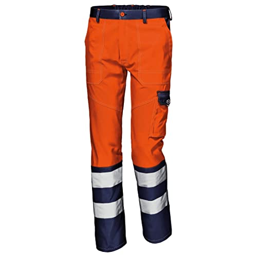 SIR SAFETY SYSTEM Bundhose Mistral Color MC3521HD58 - 55% Baumwolle und 45% Polyester- Größe: 58 Farbe: Orange/Blau - schmutz- und wasserabweisend von Sir Safety System