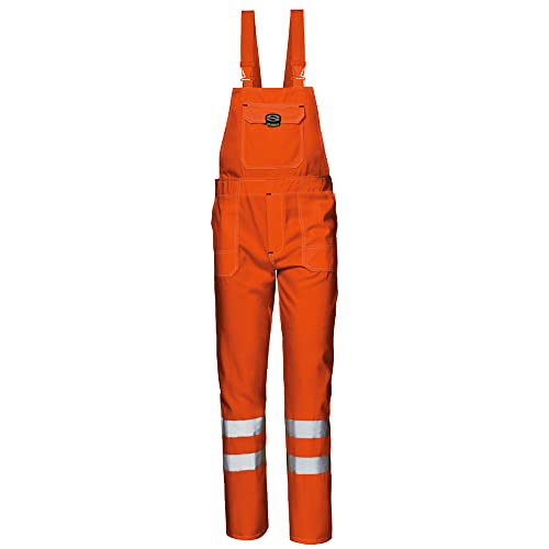 Sir Safety System MC3523H152"Mistral" Sommer-Warnschutz Latzhose, Orange, Größe 52 von Sir Safety System