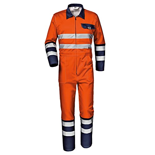 Sir Safety System MC3528HD58 "Mistral Color" Sommer-Warnschutz Overall, Orange/Blau, Größe 58 von Sir Safety System