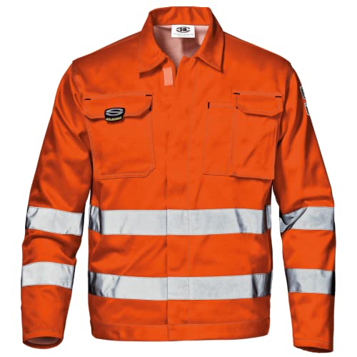 Sir Safety System MC3616H154 "Velvet" Warnschutz-Bundjacke, Warnschutz-orange, Größe 54 von Sir Safety System