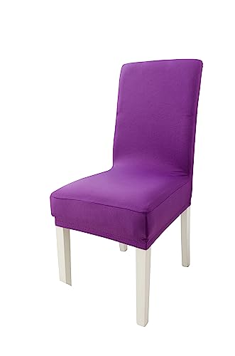 Sir Schmeer® Stylische Stuhlhussen aus Stretch-Stoff für perfekten Schutz und eleganten Look, einfarbig (Fuchsia) von Sir Schmeer