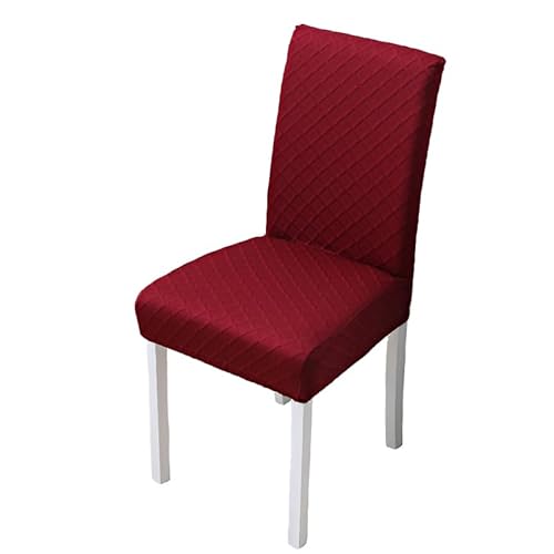 Sir Schmeer® Stylische Stuhlhussen aus Stretch-Stoff für perfekten Schutz und eleganten Look (Weinrot) von Sir Schmeer