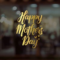 Happy Mother Es Day Fensteraufkleber - Abnehmbare Retail Display Vinyl Muttertag Schaufenster Fensterschild Shop Front Sticker von SirFaceWindows