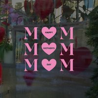 Mom/Mum Fensterschild - Happy Mother Es Day Fensteraufkleber Abnehmbare Retail Display Vinyl Muttertag Shop Front Sticker von SirFaceWindows