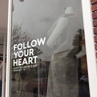 Valentinstag Glas Fenster Dekoration - Abnehmbares Einzelhandelsschild Selbstklebender Abnehmbarer Vinyl-Aufkleber Glasaufkleber Für von SirFaceWindows