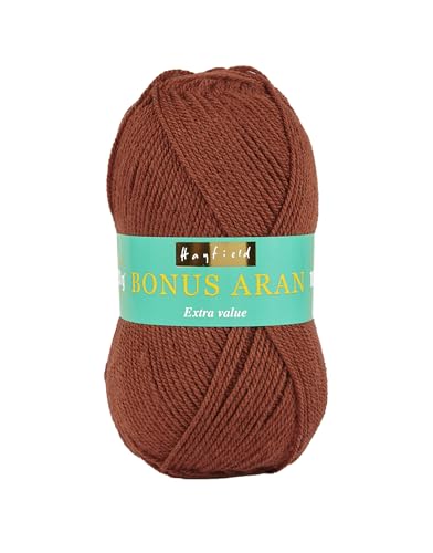 Hayfield Bonus Aran Garn, Mahagoni (563), 100g von Sirdar