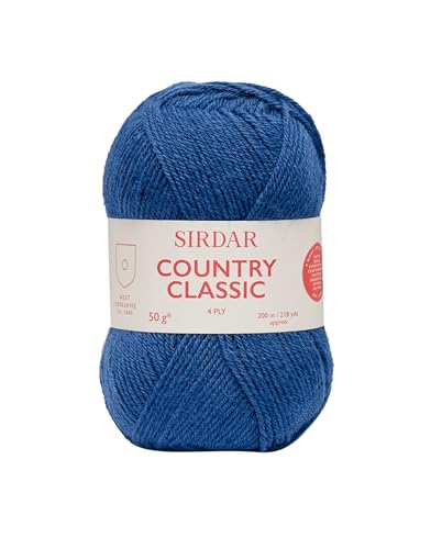 Sirdar F247-0965 Country Classic 4-lagig, Acryl, Blaugrün (965), 50 g, 200 Meter von Sirdar