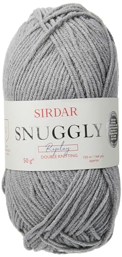 Sirdar F029-0103 Snuggly DK, Acryl-Mischung, Replay Grey (103), 50 g, 150 Meter von Sirdar