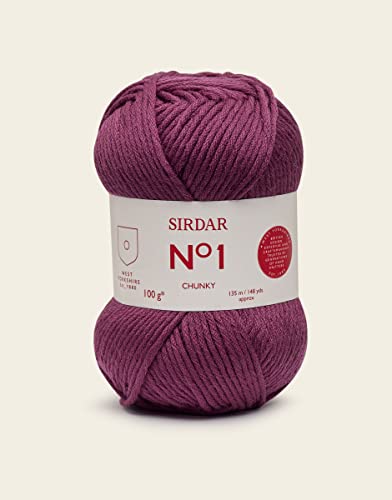 Sirdar F036-0216 Zwirn, Plum (216), 100g von Sirdar