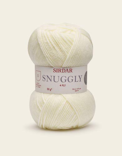 Sirdar F074-0320 Snuggly 4-lagig, Nylon, Pastell Zitrone (320), 50 g, Gramm von Sirdar