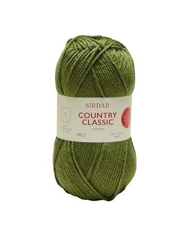 Sirdar F076-0672 Country Classic Worsted, Wolle, Farn (672), 100g von Sirdar