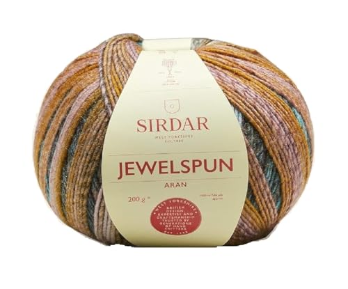 Sirdar F237-0707 Jewelspun Aran, Golden Feldspar (707), 200g, 500 Meter von Sirdar
