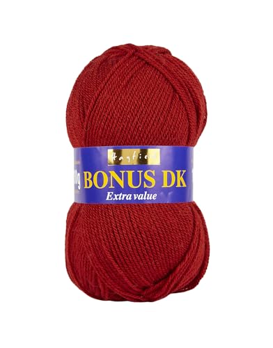 Sirdar Hayfield Bonus DK Doppelstrickgarn, Scarlet (556), 100g, F013-0556 von Sirdar