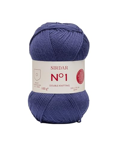 Sirdar No.1 DK Double Knitting, Deep Navy (217), 100 g, Garn, Dunkles Marineblau, 18 x 8.5 x 7 cm, 230 von Sirdar