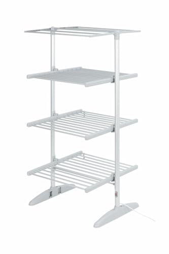 Sirge Caldotto Elektrischer Wäscheständer Maxi Tower 300 W - Beheizbar, Faltbar Mit 30 Aluminiumstangen und Abdeckung Sirge Caldotto Elektrischer Wäscheständer Maxi Tower 300 W - Beheizbar, Faltbar Mit 30 Aluminiumstangen und Abdeckung von Sirge