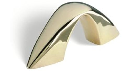 SIRO Möbelgriff Mülsen, Modern, Design, Kunststoff gold glänzend, 64 mm x 26 mm x 6 mm, LA 32 mm, M618-64VGG3 von SIRO