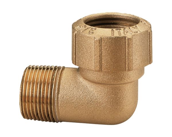 Messing Winkelverschraubung 1 Zoll AG - 32x2,9mm - 1x Kupplung - 1x... von Sirocco